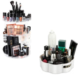 SUNFICON Rotating Makeup Organizer Cosmetic Holder 360 Degree and Rotating Storage Tray Lazy Susan Turntable Organizer Container Holder