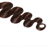 SEGO Brown Tape In Hair Extensions Human Hair Natural Remy Hair Extensions Tape In Real Hair Extensions Wavy Body Wave 20 Pieces Medium Brown 14 Inch (40 Gram)