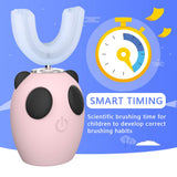 Ultrasonic Electric Toothbrush,2020 New Model Ultrasonic Kids Electric Toothbrush,U Type Whitening Toothbrush,IPX7 Waterproof,4 Gear Speed, 3-7 Years(Color-Pink)