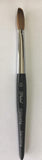 Six Angles - CRIMPED - Black Handle Petal 100% Kolinsky Acrylic Nail Brush (Crimped 10)
