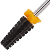 PANA Nail Carbide 5 in 1 Bit - Two Way Rotate use for Both Left and Right Handed - Fast remove Acrylic or Hard Gel - 3/32" Shank - Manicure, Nail Art, Drill Machine (Double Coarse - 2XC, Black)