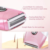 TOUCHBeauty Body Hair Shaver for Women Pink Hair Remover Wet/Dry Shaving Body/Leg/Bikini Hair Removal 1459
