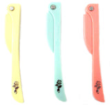 GABRIELLA Rose Womens Folding Eyebrows & Facial Razor w/DORCO Blade  (Quantity: 36 Razors Box)