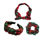 Christmas Plaid Snowflakes Hairclips Pin for Women Girls Hair Clips Barrettes JHC65 (3 Pcs-Set B)