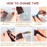 LaaVoo 22” Tape in Human Hair Extensions Blonde Balayage Skin Weft Natural Hair Extensions Tape in Blonde Straight Tape on Blonde Hair Extensions Invisible Ash Blonde Balayage Light Blonde 20pcs/50g