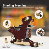 Dragonhawk Complete Tattoo Kit Starter Coils Tattoo Machine Kit Immortal Tattoo Inks Power Supply Needles Grips Tips Foot Pedal Clip Cord with Carry Case 5-3N