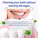 Teeth Whitening Powder,Pearl Essence Teeth Brightening Powder,BREYLEE Natural Teeth Whitener Removing Stain Caused by Coffee Wine Smoking Without Causing Damages,Keeping Oral Fresh(1.94 oz)