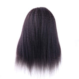 Piaoran Headband Human Hair Wigs Kinky Straight Brazilian Virgin Hair Headband Wigs Yaki Straight Machine Made Human Hair Wigs None Lace Front Wigs For Black Women 22inch