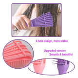 Ez Detangling Brush for Curly Hair Knots Detangler Hair Textured 3a to 4c Kinky Wavy Wet Thick Long Dry Black Natural Hair, Easy to Clean 2 Pack