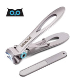 Nail Clippers for Thick Nails - DRMODE 15mm Wide Jaw Opening Extra Large Toenail Clippers Cutter with Nail File for Thick Nails, Heavy Duty Fingernail Clippers for Men, Seniors