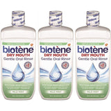 Biotene Dry Mouth Gentle Oral Rinse, Mild Mint, 16 Ounces each (Value Pack of 3)