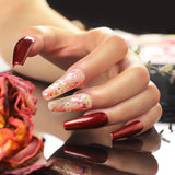12PC Gel Nail Polish Set-Soak Off Gel Nail Polish Kit Manicure Pink Red and Gray Color Seires