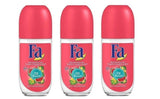 (Pack of 3 Bottles) Fa Island Vibes Fiji Dream Watermelon - Ylang Ylang Scent Anti-perspirant Deodorant Roll on for Women 3x50ml / 3x1.7 Fl Oz