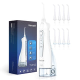 300ML Water Flosser, Fairywill Cordless Portable Dental Oral Irrigator, 3 Modes and 8 Jet Tips, IPX7 Waterproof, USB Charged for 3-Weeks Continuously Use, Dental Oral Irrigator for Travel, Home
