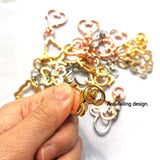 ECANGO 5PCS Crystal Headbands for Women Girls Bling Rhinestone Metal Hair Hoops Hairbands Thin Hair Accessories Fashion
