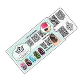 PUEEN Nail Art Stamping THEME PARK GIFT SET 01-4 Theme Park Plates - 125x65mm Unique Nailart Polish Stamping Manicure Image Plate Accessories Kit -BH000859