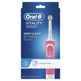 Oral-B Electric Toothbrush with 1 Oral-B Replacement Brush Head, Vitality Flossaction, Pink