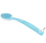 Tarrant Long-Handle Bath/Shower Body Brush and Back Scrubber with Hard Bristles for Deep Skin Cleansing and Exfoliating - Blue