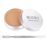 MEICOLY Makeup Skin Wax Special Effects Halloween Set Stage Fake Wound Scar,Molding Scars Wax with Spatula,Coagulated Blood Gel,02