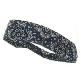 Headbands (color)-Navy Paisley