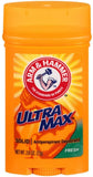 ARM & HAMMER ULTRAMAX Anti-Perspirant Deodorant Invisible Solid Fresh 2.80 oz (Pack of 4)