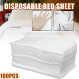 Melo-bell 100PCS Disposable Bed Sheets Waterproof Massage Table Sheet for Spa Body Treatments