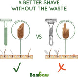 Safety Razor Rose Gold With Safety Razor Stand | Reusable Razor | Eco Friendly Shaving | Metal Shaver | Double Blade Razor | Waste Free | Ladies Safety Razor | Eco Razors for Women | Bambaw