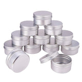 PH PandaHall 20 Pack 2.7oz Screw Top Metal Steel Tins Aluminum Tin Cans Jar Empty Slip Slide Round Containers For Lip Balm, Crafts, Cosmetic, Candles, Storage Kit