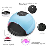 MORFORU 80W UV LED Nail Dryers Light Gel Polish Curing Lamps with 36 Light Beads 4 Time Setting Smart Sensor (Blue)