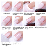 BORN PRETTY Without Lamp Cure Holographic Dipping Nail Powder Natural Dry Nail Art Decoration Manicuring 10PCS