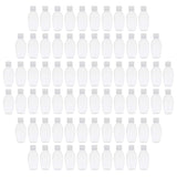 TRENDBOX 72 Pack 50ml Plastic Empty Bottles with Flip Cap Travel Containers Travel Size Bottles with Flip Cap for Shampoo, Liquid Body Soap, Toner, Lotion, Cream