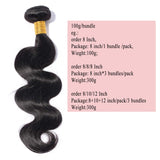 S-noilite Brazilian Body Wave Human Hair Bundle Unprocessed Body Wavy Remy Human Hair Bundle for Women #1B Natural Black 1 Bundle Total 100g/3.5oz 30 Inch Body Curly Human Hair Extension