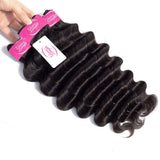 10A Brazilian Hair Weave Loose Deep Wave Human Hair Bundles 12 14 16 inch Grace Length Brazilian Virgin Hair Loose Deep Curly Hair 3 Bundles