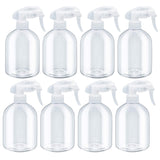 INNOLIFE Empty Spray Clear Bottles Plastic Container bottle for Cleaning solutions, Water, Plants, Hair(8-pack 500ml 16oz)