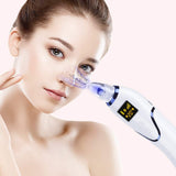 Blackhead Remover Vacuum Pore Cleaner Electric LCD Acne Comedone Pimple Extractor Blackhead Removal Tool with Cold and Hot Compress, 5 Suction Heads for Facial Skin Care