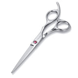 CCbeauty Professional Hair Cutting Scissors Barber Thinning Texturizing Hairdressing Shears, Hair Comb, Black Leather Case, Stainless Steel Haircut Shears Kit 6 inch For Men, Women