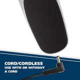 WAHL Groomsman Corded or Cordless Beard Trimmer for Men - Rechargeable Grooming Kit for Facial Hair - Hair Clipper, Shaver & Groomer - Model 9918-6171, Silver