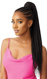 Outre PRETTY QUICK Salon-Quality Ponytail Fabulous Look Long Length Bulk-Free Wrap Around Pony Sleekest Finish Secure Premium Synthetic Fibers Hair Pieces - LARGE BOX BRAID 28" (1)