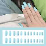 336pcs Pure Color Square False Nails Ballerina Artificial Fake nails Full Cover Fingernails Nail Tips Kit with One Crystal Nail File for Nail Art Salon DIY Decoration