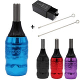 Tattoo Adjustable Aluminium Cartridge Grip Tubes Needle Bar for Motor Rotary Machine (Black)