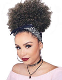 Afro Puff Drawstring Ponytail for Black Women Kinky Curly Afro Bun Extensions Chignon Updo Hairpiece