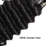 Loose Deep Wave Human Hair Brazilian Deep Curly Hair Bundles (300g/10.5oz,Natural Black) 100% Unprocessed Brazilian Virgin Hair Loose Deep Wave Human Hair Weave Bundles