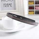 6 PCS Rhinestone Headband Headwear with Teeth Hair Hoop Head Band Hair Band Non-slip Teeth Hairband for Women (Four row crystal)