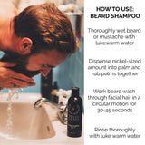 ZEUS Beard Shampoo and Wash for Men - 8oz - Beard Wash with Natural Ingredients (Scent: Verbena Lime)