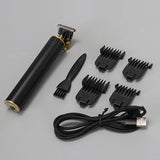 Professional Cordless Outliner Hair Trimmer, 0mm Baldheaded Hair Clipper T-Blade Hair Clipper for Men Zero Gapped Detail Beard Shaver Barbershop