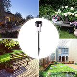 Solar Lights Outdoor, 12Pack Stainless Steel Outdoor Solar Lights - Waterproof, LED
