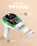 IPL Hair Removal At-Home for Women,Upgraded 999,000 Flashes Permanent Painless Hair Removal Machine,with 5 Adjustable Energy Levels Auto Manual Modes Hair Remover for Facial Bikini Body