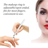 Pigment Rings - Yuelong 300PCS Tattoo Rings Cups Disposable Makeup Rings Tattoo Glue Holder, Tattoo Ink Ring Adhesive Makeup Glue Ring Plastic Nail Art Eyelash Extension Rings(Large)