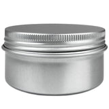 Beauticom (Quantity: 12 Pieces) 80G Refillable Silver Round Empty Aluminum Metal Tin Sample Jar Container with Screw Cap Lid for Candle, Beauty, Skincare, Cosmetics, Make Up, Balm, Salves