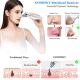 GOODSKY Blackhead Remover Vacuum, Electric Comedo Suction Removal Tool